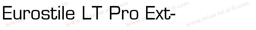Eurostile LT Pro Ext字体转换